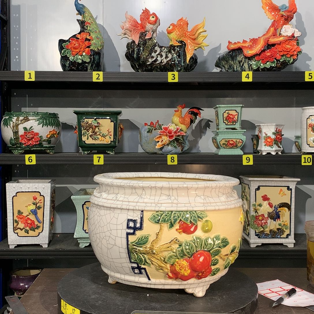 稳***稳高温烧制石湾花盆