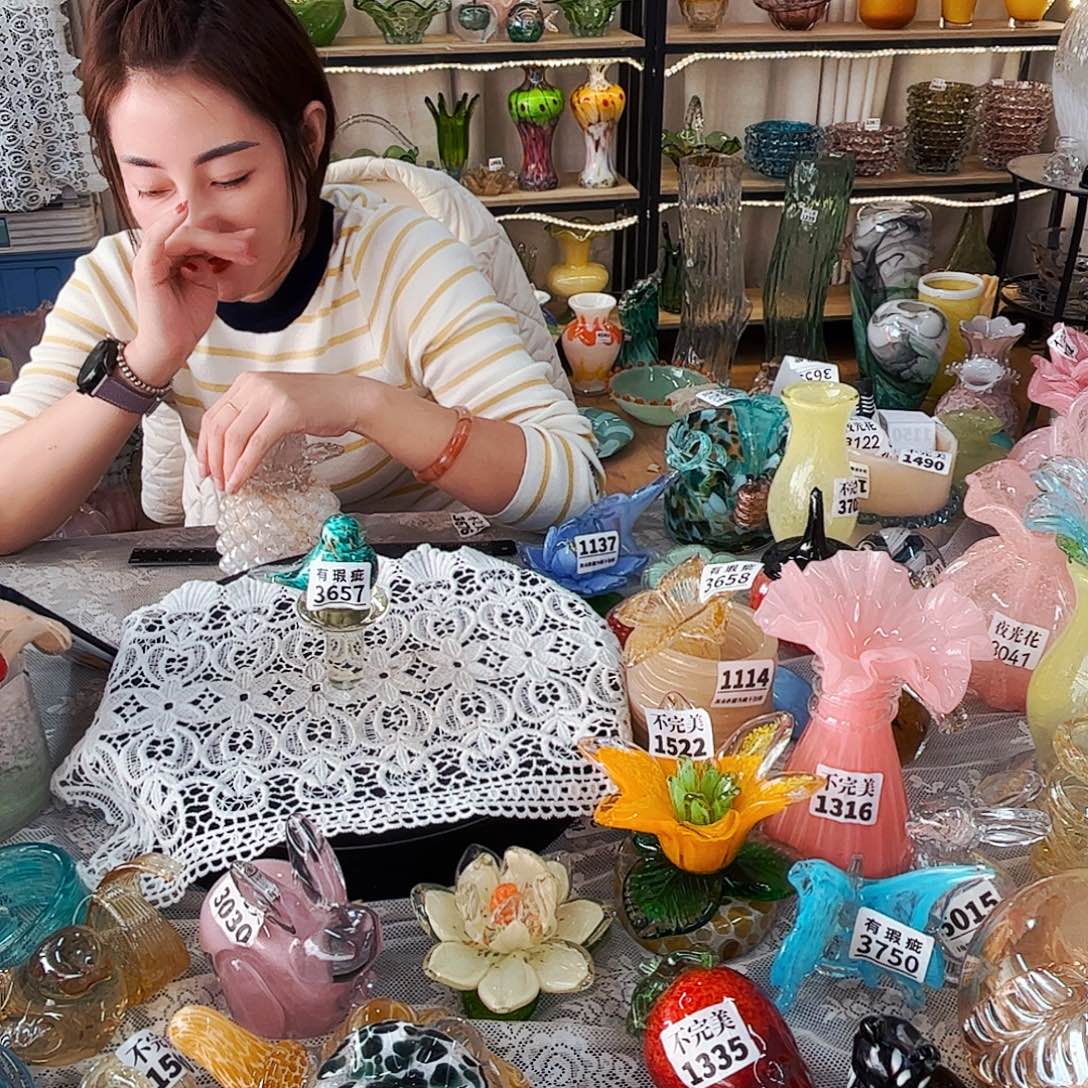 3657鸟塞 瑕家悦琉璃工艺品
