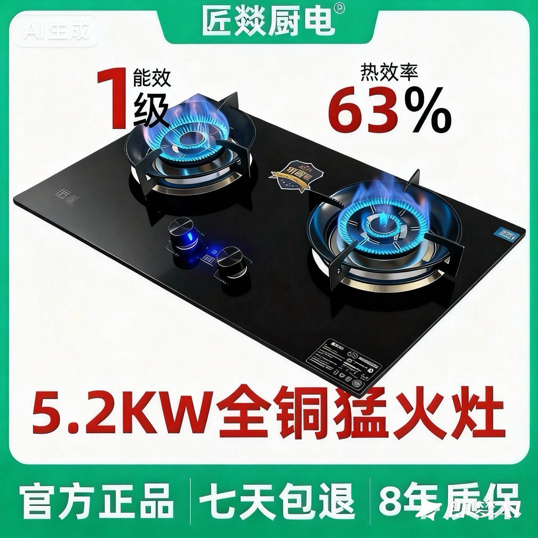 《补贴链接》全铜火箭增压猛火双灶家用台嵌两用天然气液化气燃气灶