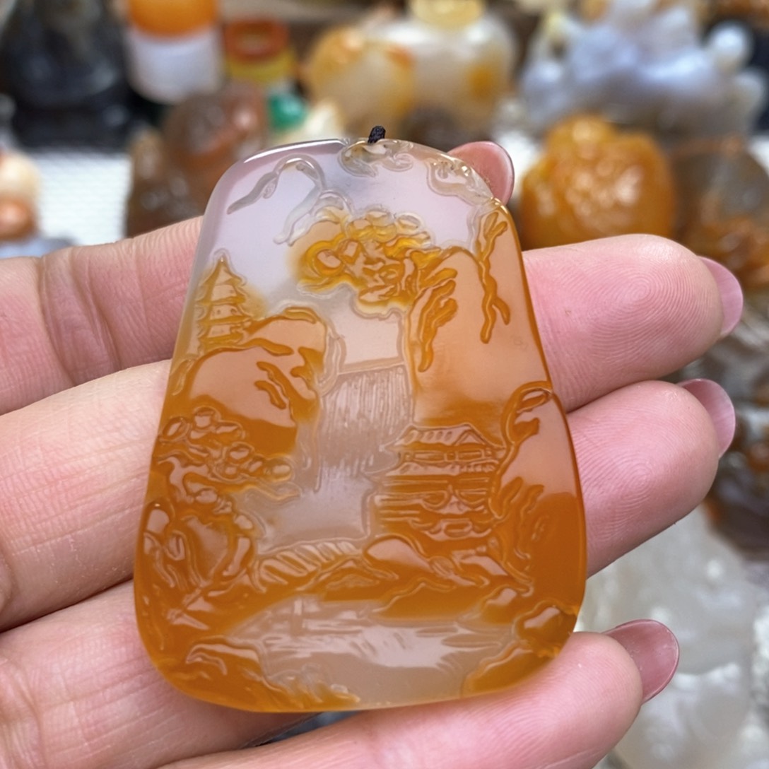 玛瑙/玉髓挂件未镶嵌