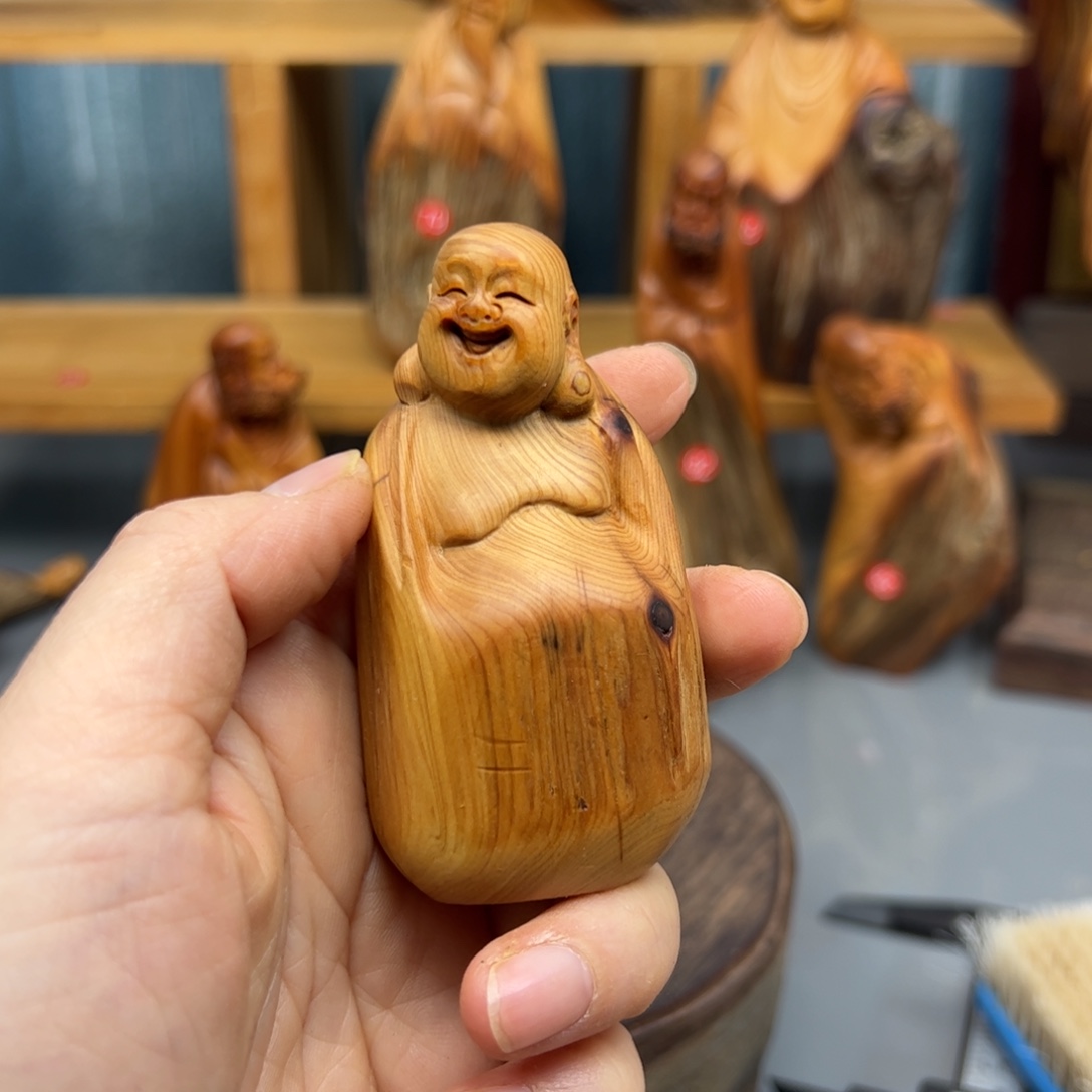 柏木崖柏木摆件手把件，59