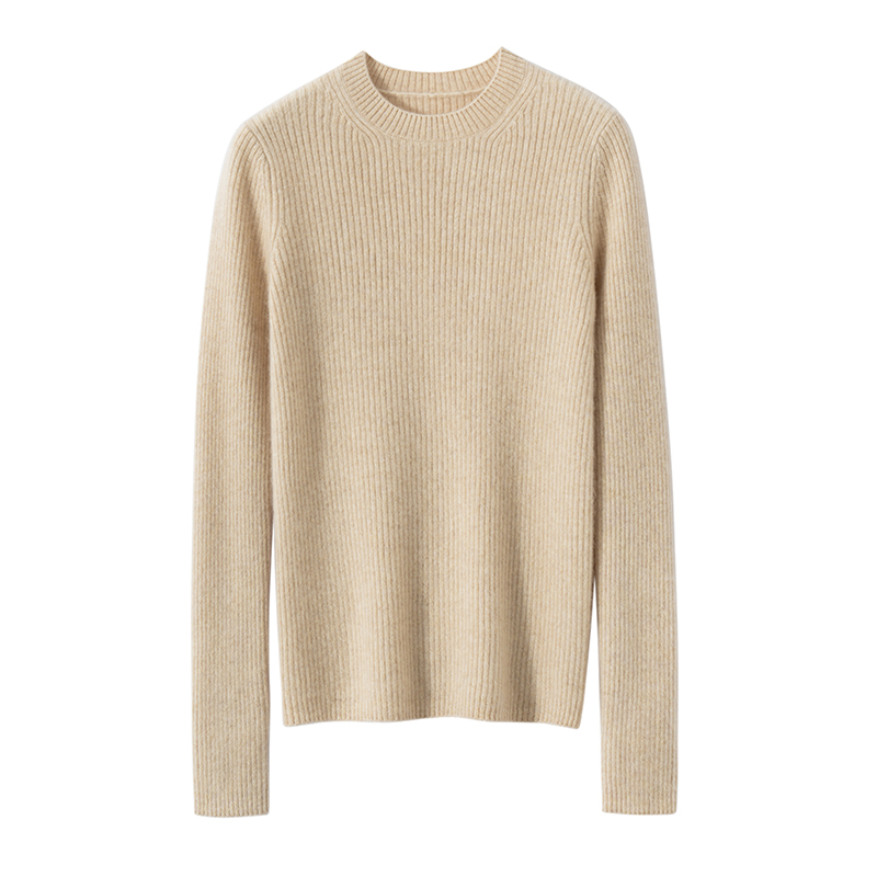 100纯山羊绒衫女圆领修身内搭打底云朵感羊绒衫巨好搭百搭上衣