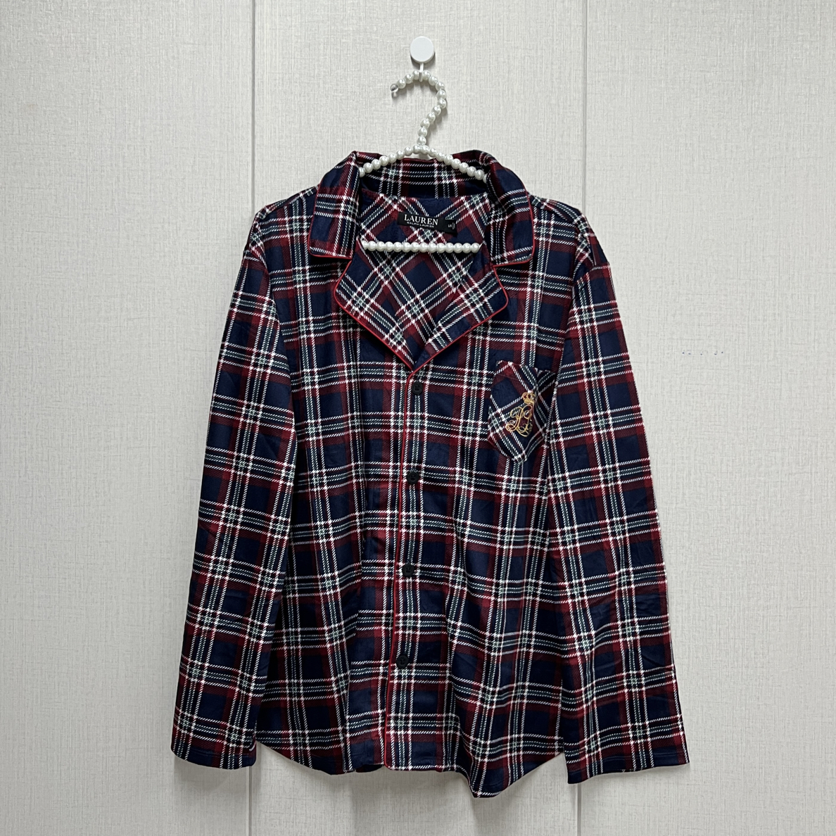 Ralph Lauren/拉夫劳伦 ra029 复古格子宽松睡衣套装 舒适百搭