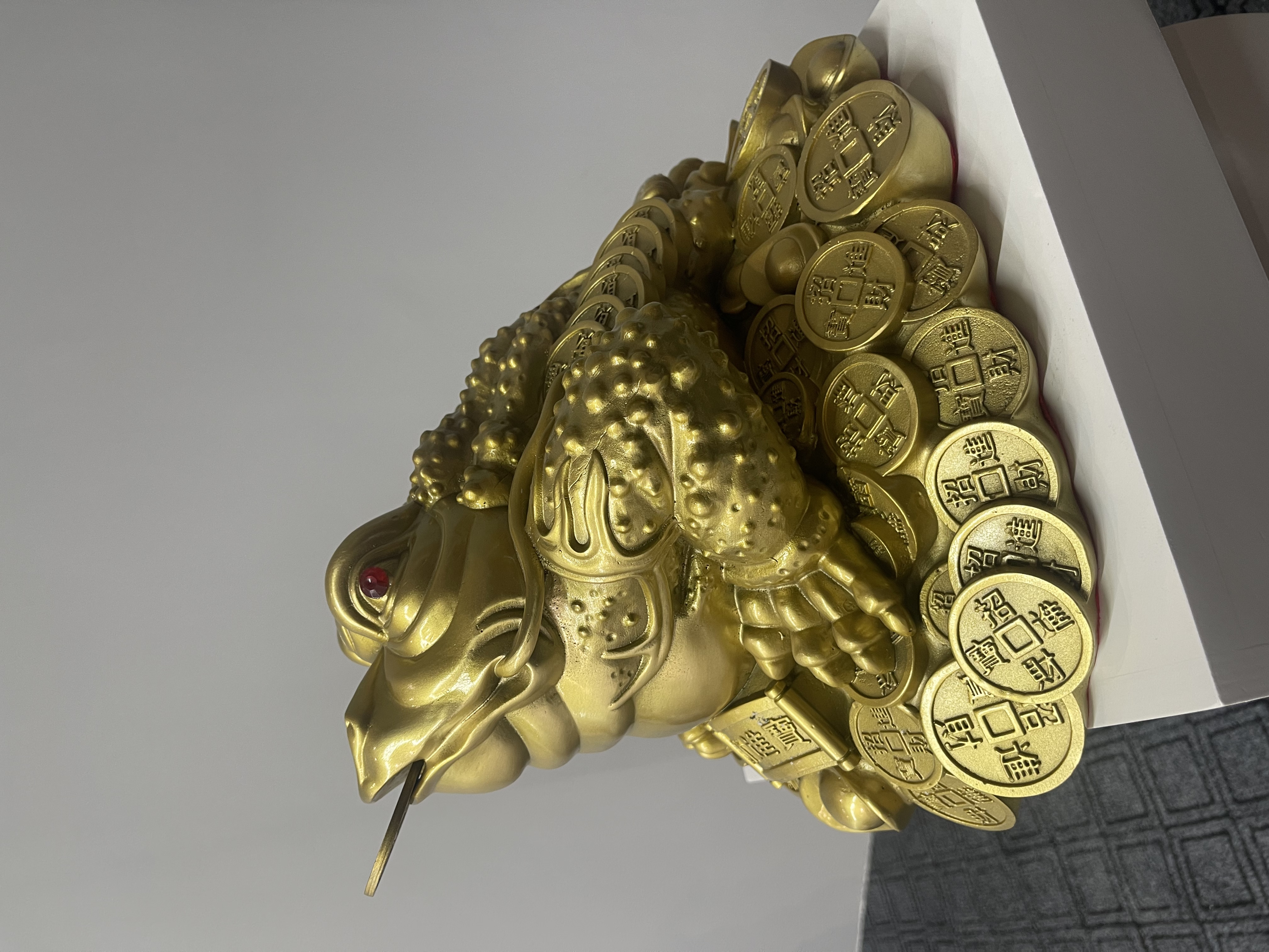 黄铜 金蟾 摆件 名额 卡（非 现·有  货）到  货  为 卡 片