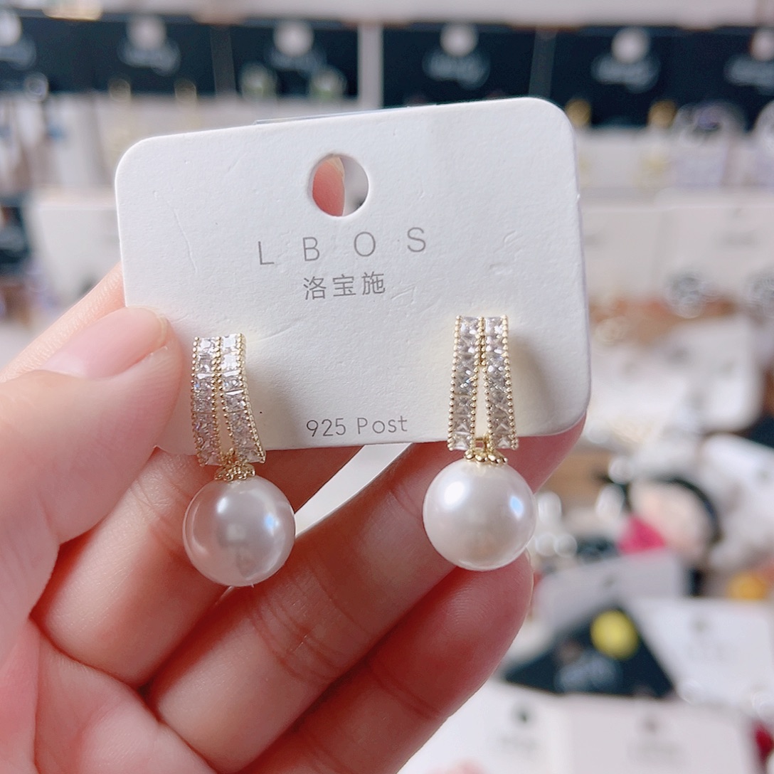 琉璃纯铜合金耳环的