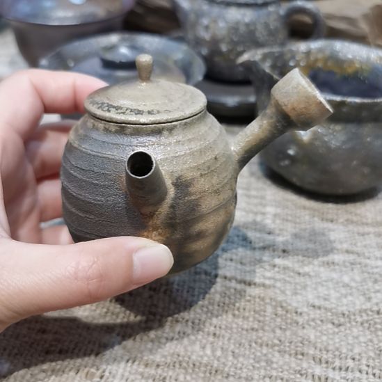 柴烧茶器手工茶壶