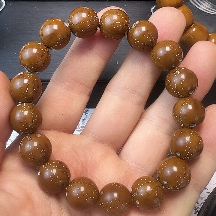 紫金鼠手串大光珠