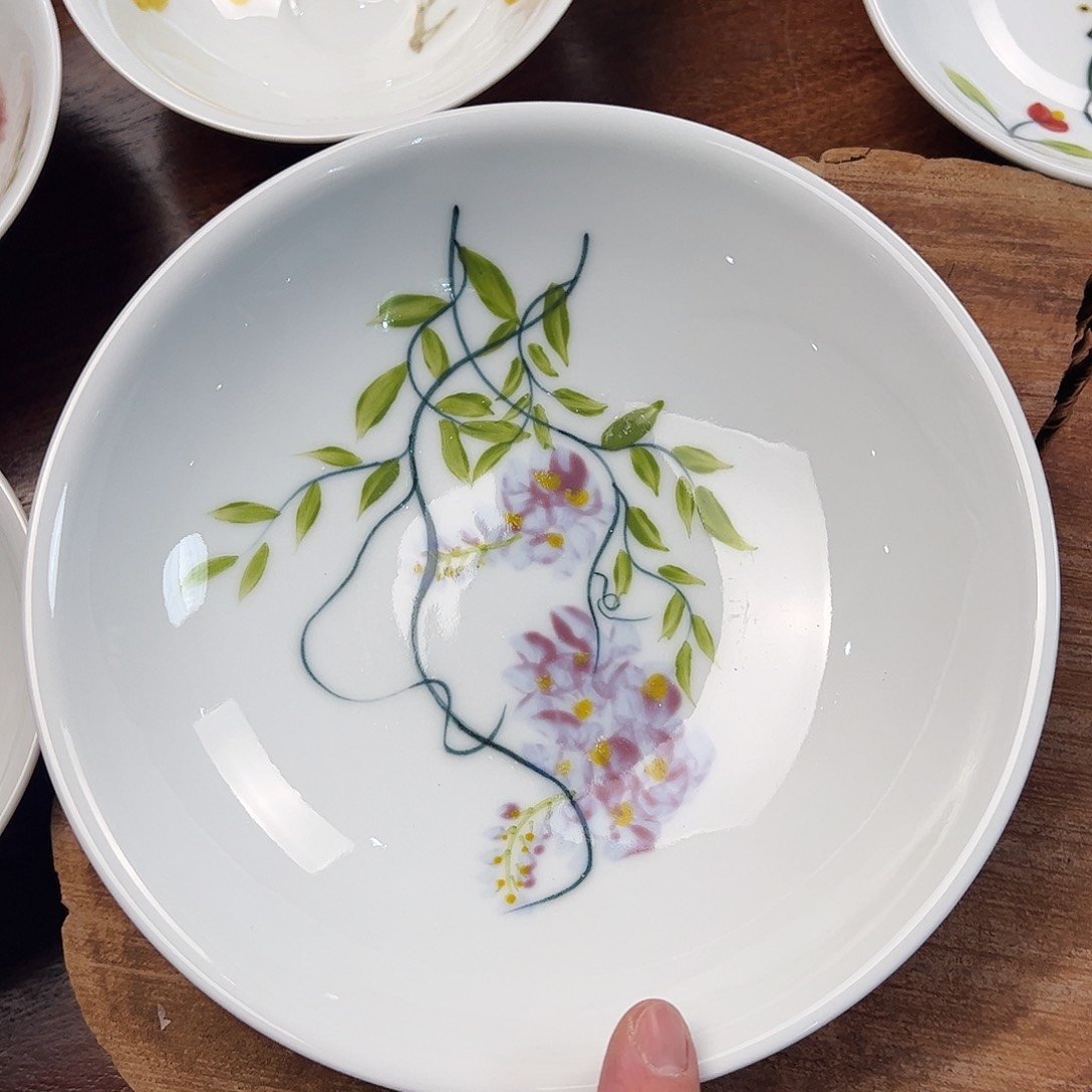 瓷片景德镇陶瓷手工手绘制作