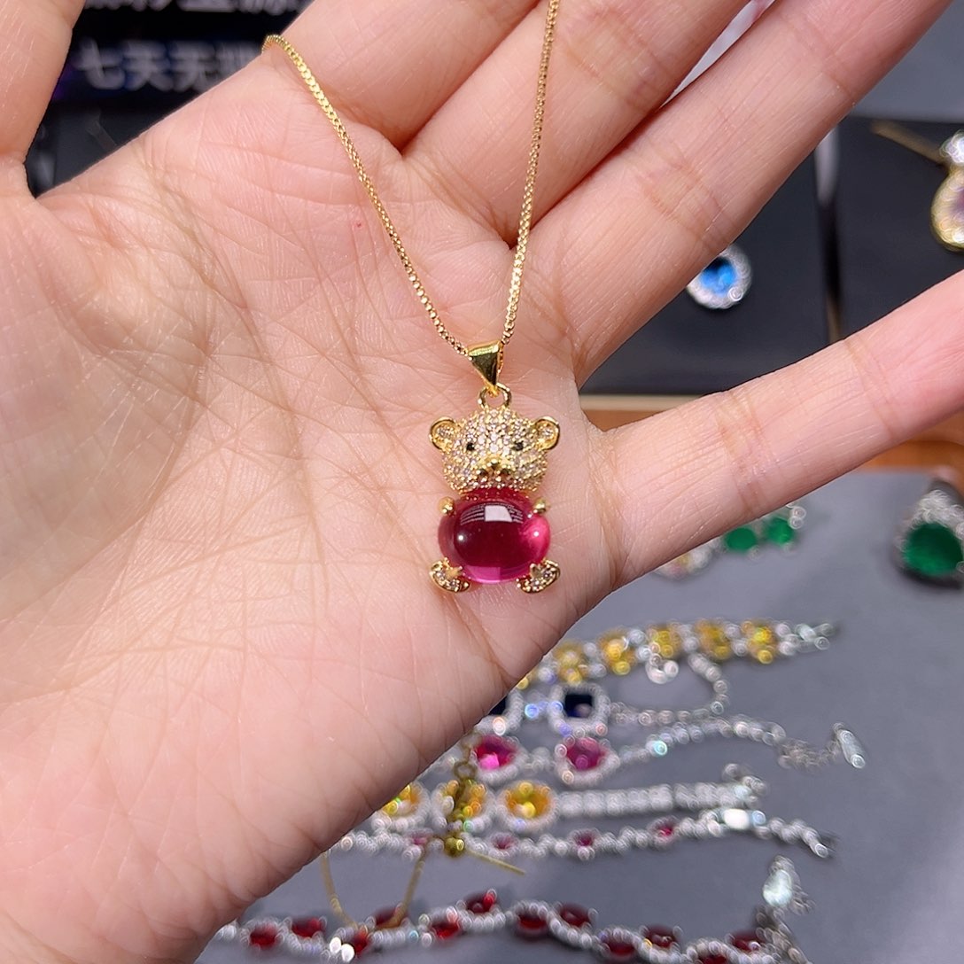 红宝石戒指银S925镶嵌x 13