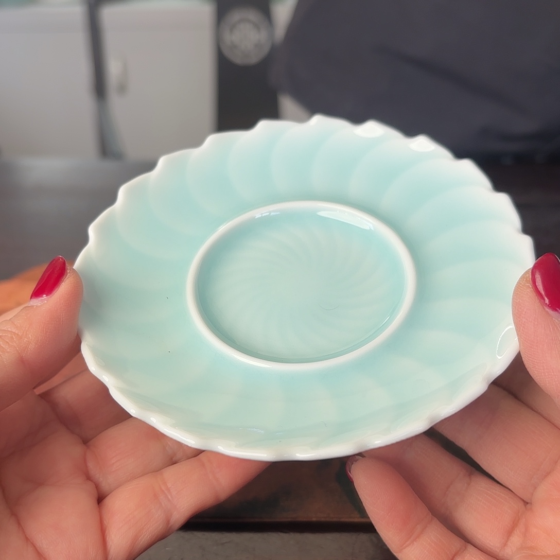 龙泉云间青瓷小米茶器