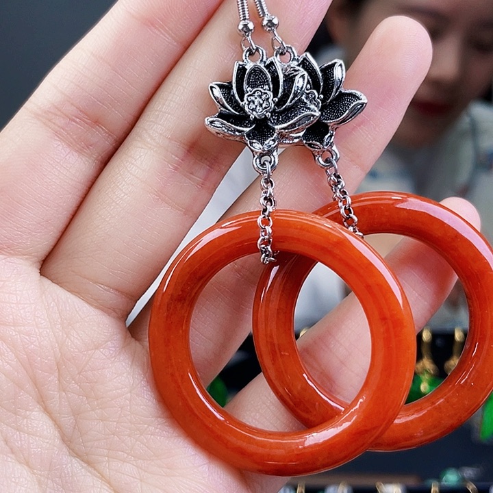 翡翠耳饰未镶嵌饰品