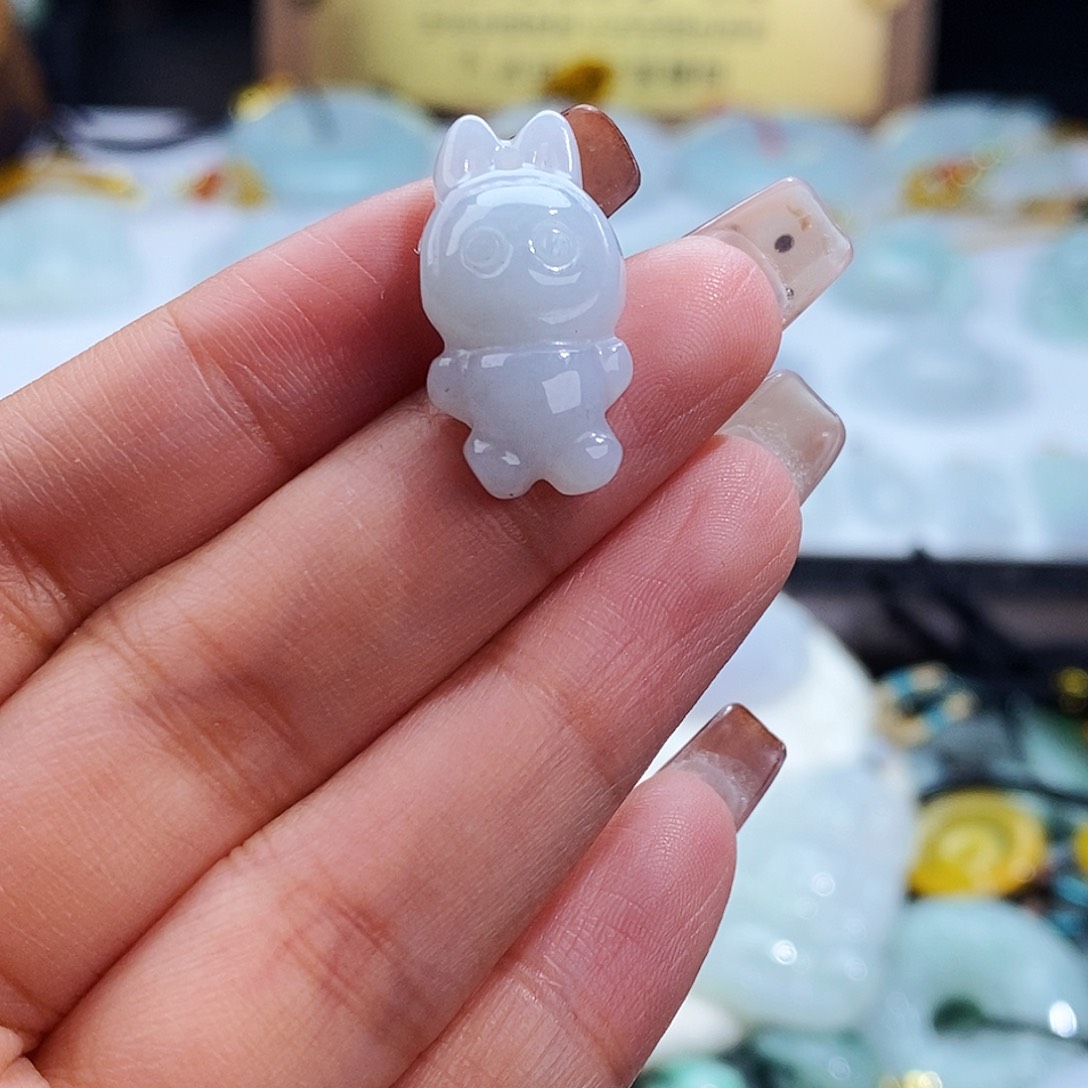 翡翠未镶嵌毛衣链8009