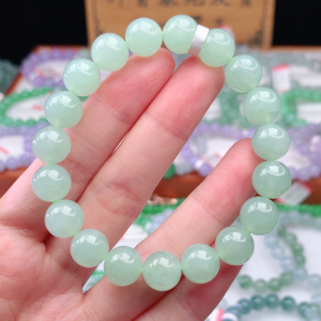 翡翠手链未镶嵌翡翠10mm