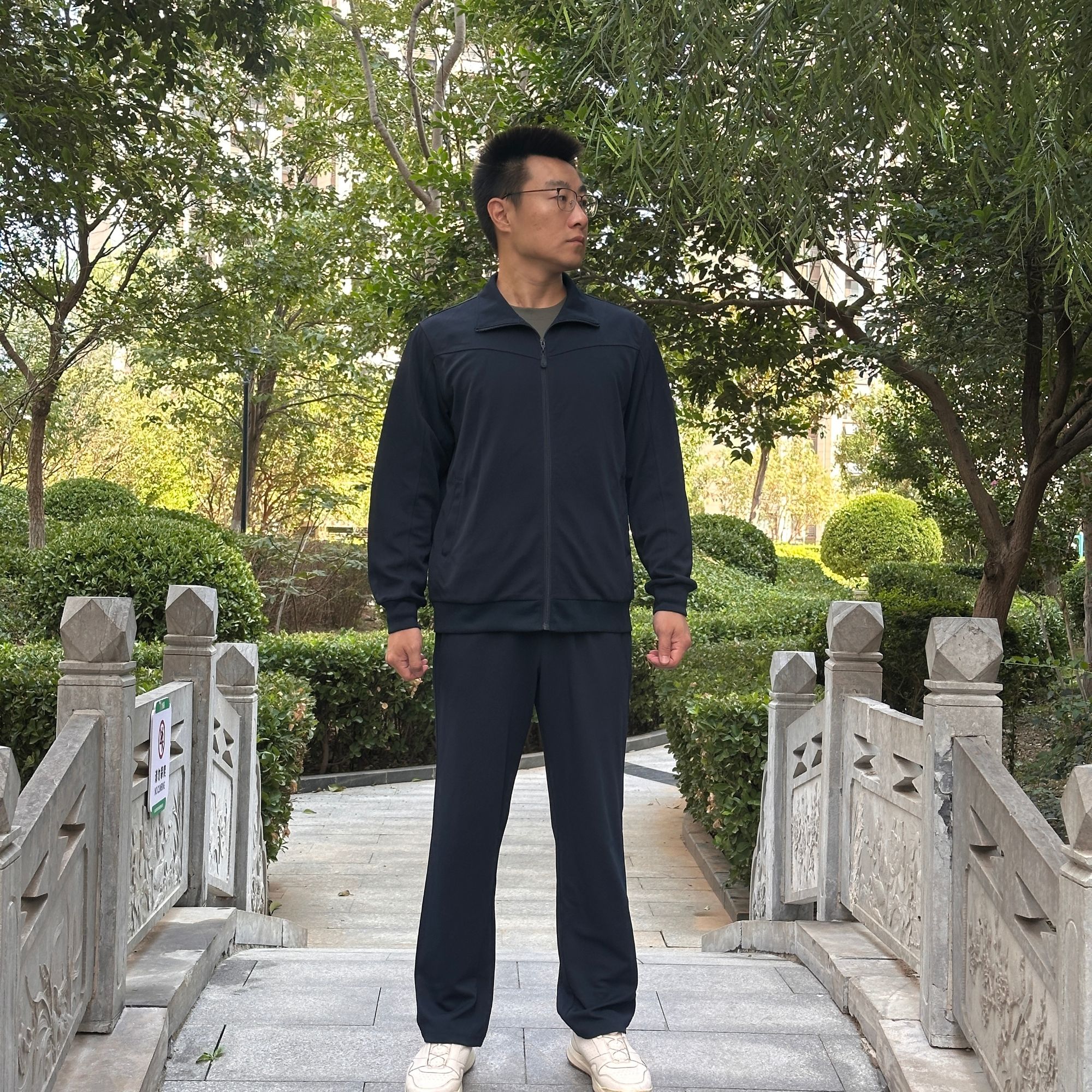 正品单向导湿长袖体能服春秋季军训运动服