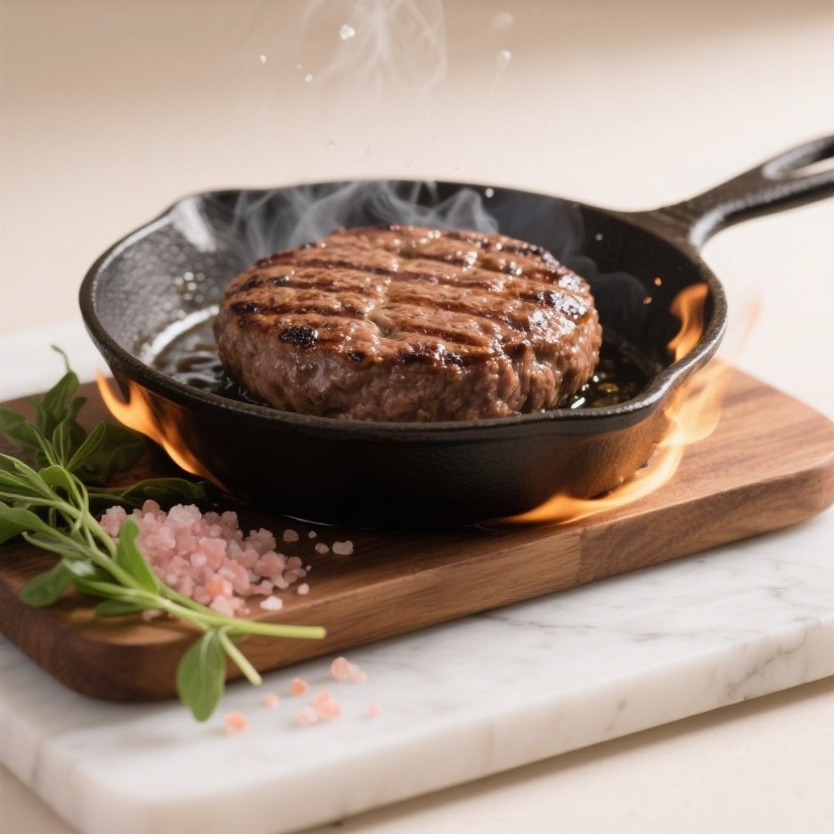 国产和牛纯手工牛肉饼单片工艺升级口感升级