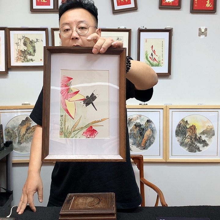 纸本手绘国画作品定制
