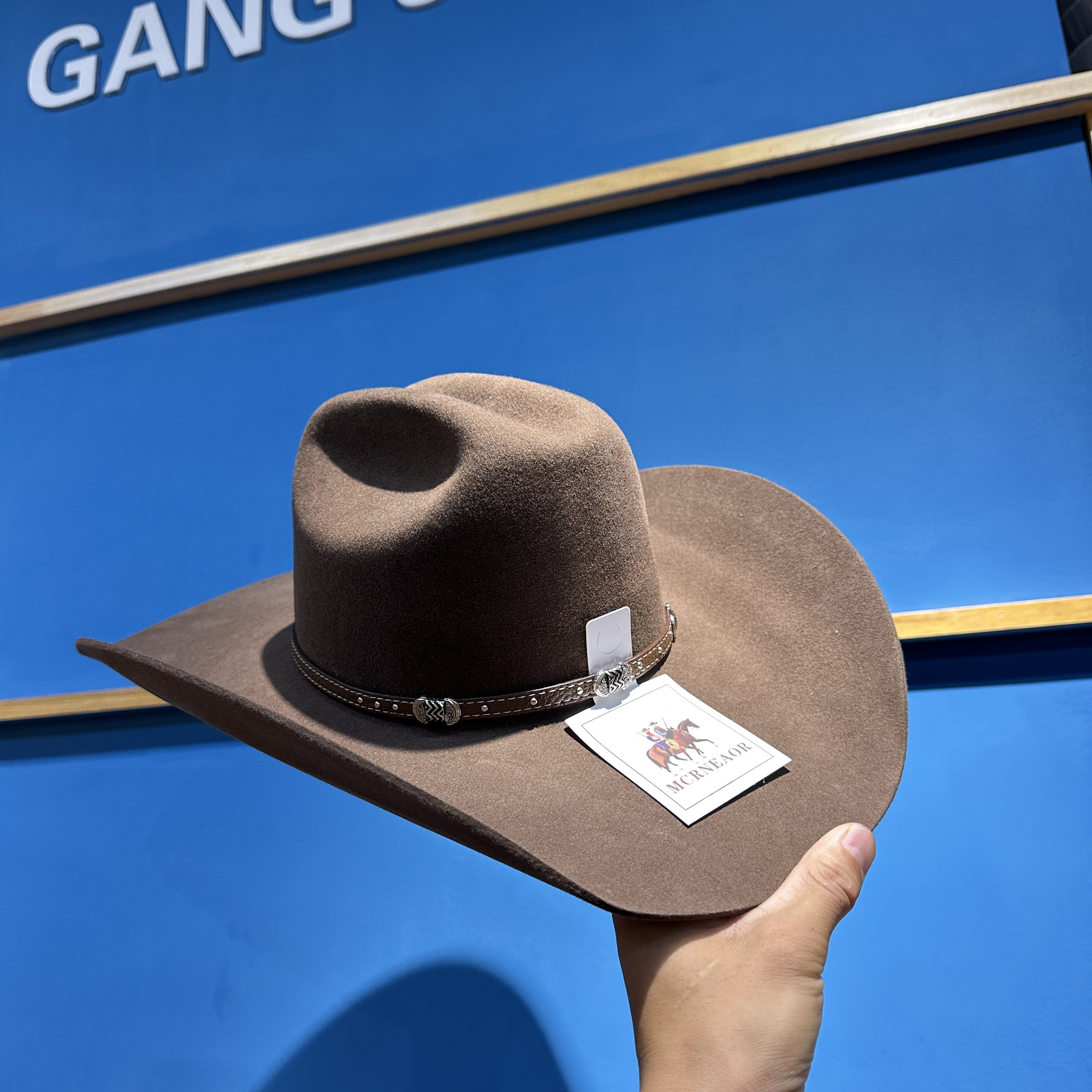 【岗坚巴专属】大檐美式牛仔帽 黄石牛仔美版时尚潮流