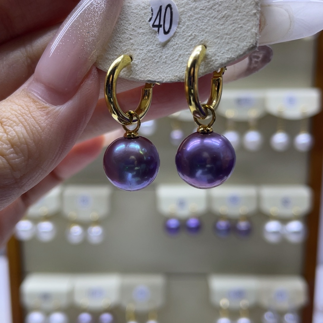 淡水珍珠耳饰未镶嵌