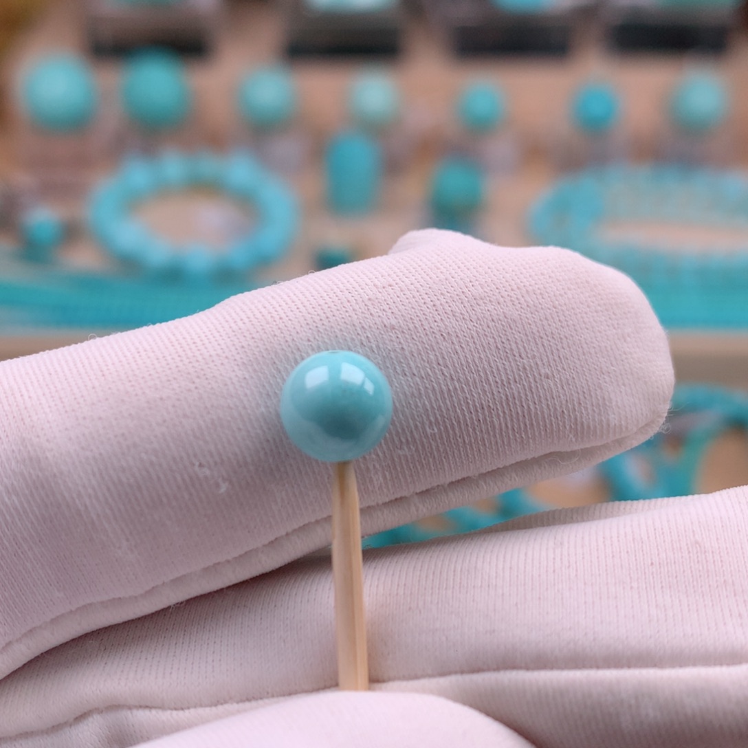 绿松石未镶嵌珠宝奇石6.8mm