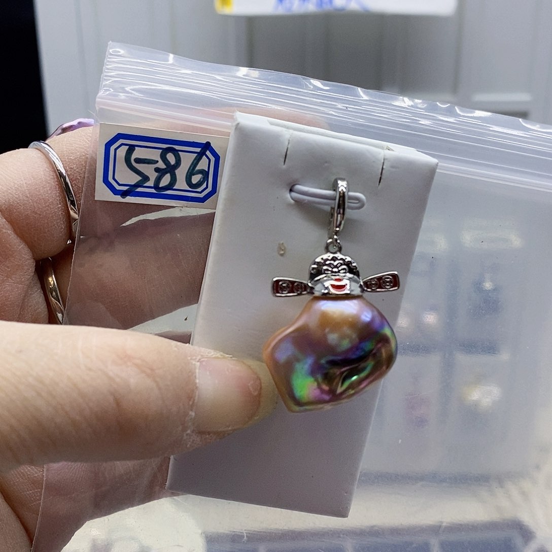 颈饰合金淡水珍珠