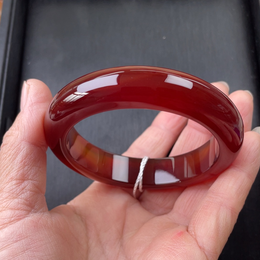 玛瑙/玉髓手镯未镶嵌57圈口