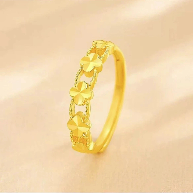 【粉丝专享】幸运草可调节戒指精致百搭镂空简约指