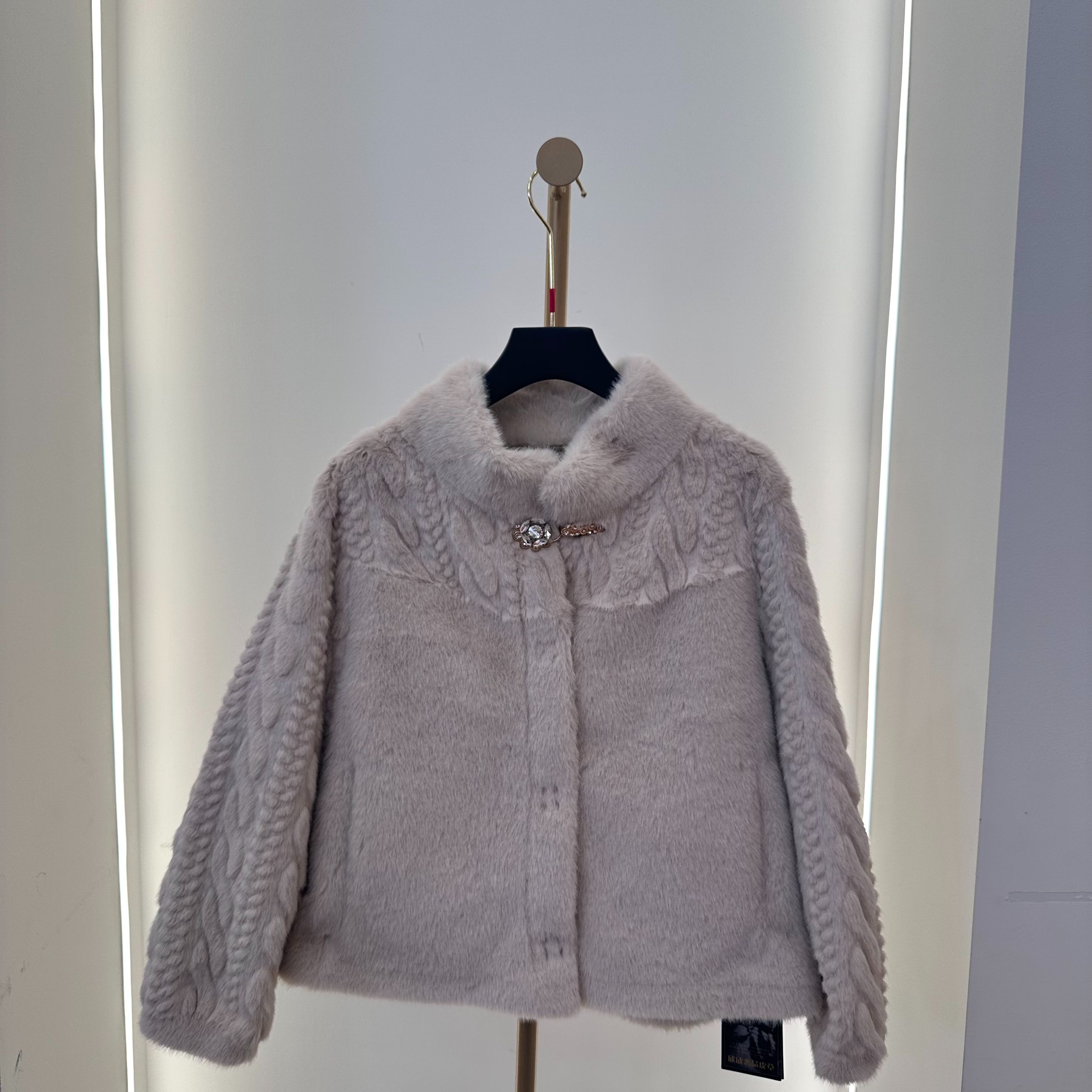 FF3048海宁设计师韩版时尚冬季加厚妈妈装女士外套