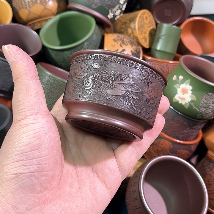 茶杯紫砂全手工紫砂主人杯
