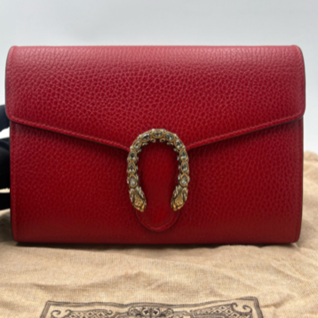 95新 GUCCI/古驰 酒神 woc 红色/JW3565