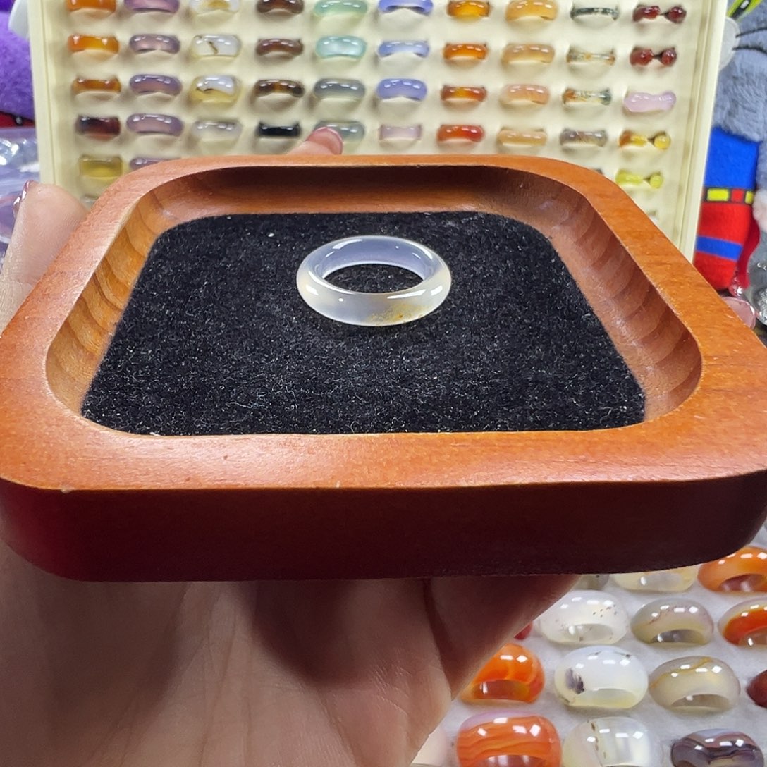 北***l玛瑙/玉髓未镶嵌戒指A30不退换17.6港16