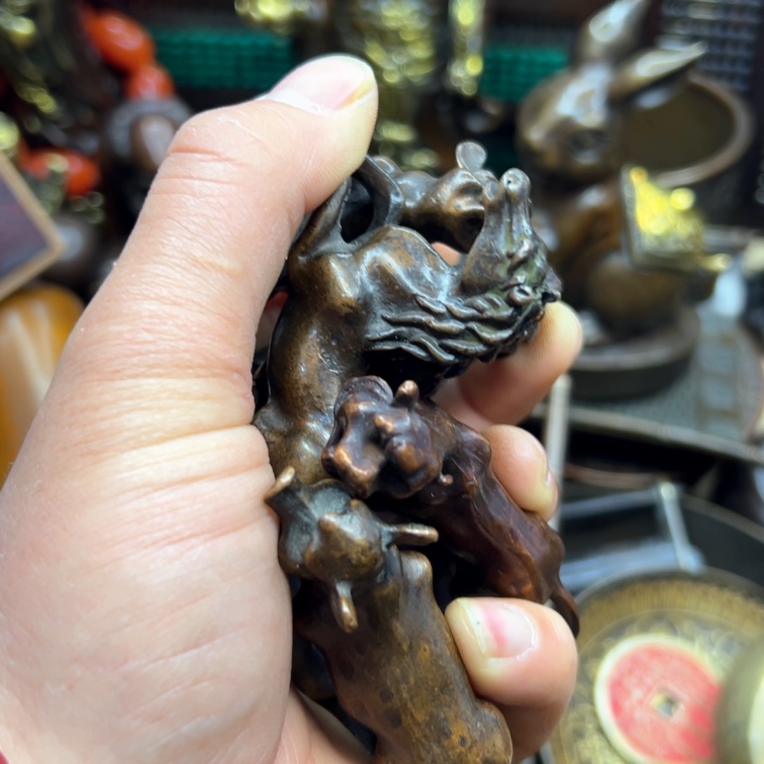 Y**e铜摆件欢迎欢迎你