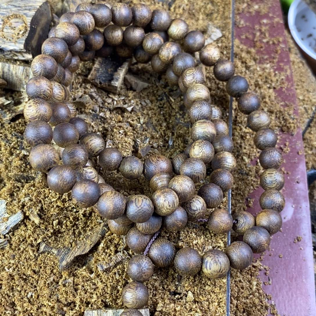 快***天沉香沉香碎屑➕奇楠金沙叶08多圈23克