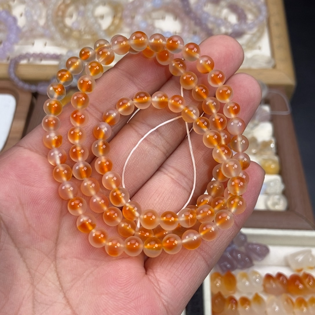 玛瑙/玉髓未镶嵌手链N4