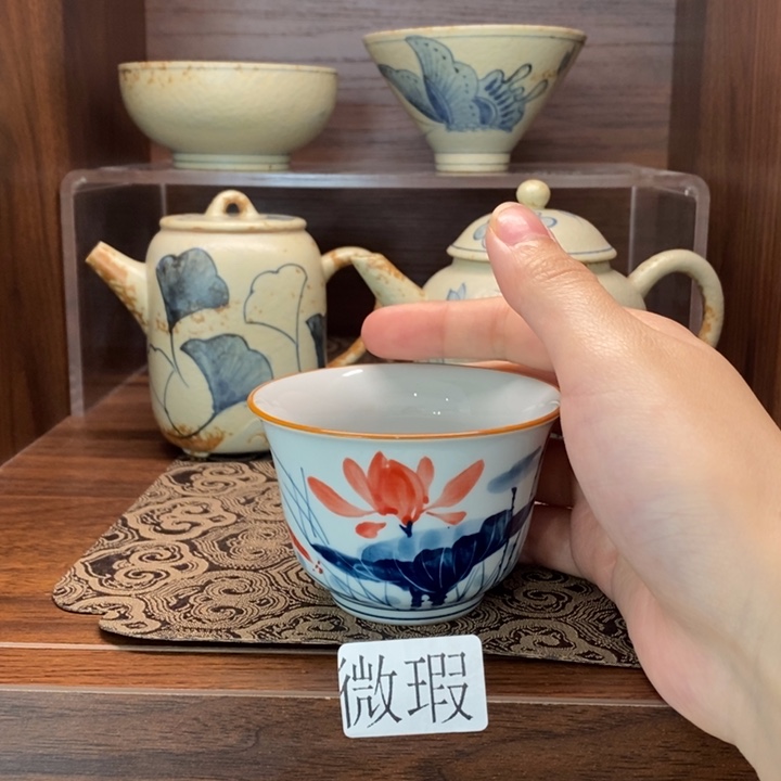 釉下老陶泥手工绘制