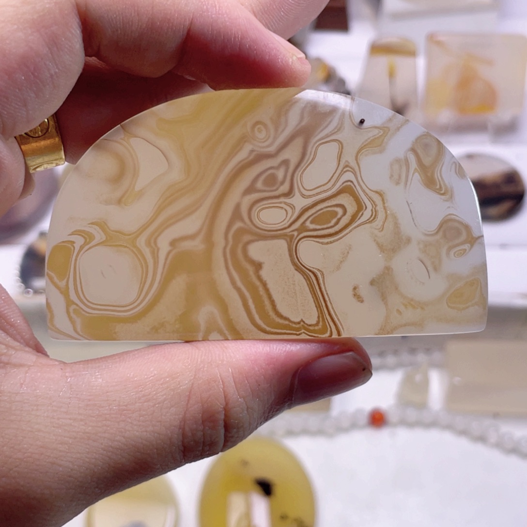 玛瑙/玉髓颈饰合金雨*