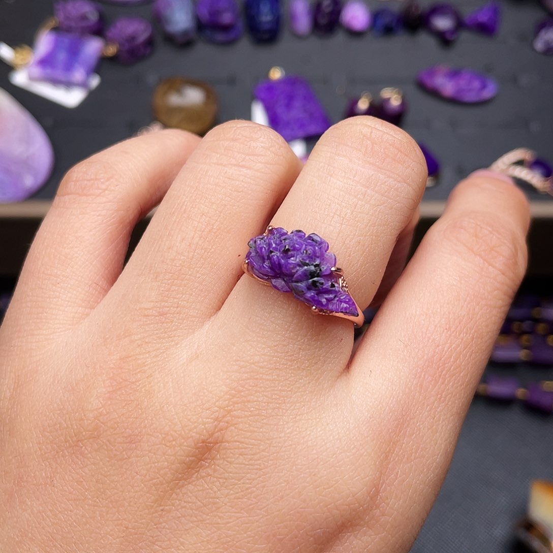 苏纪石（舒俱来）戒指银S925镶嵌