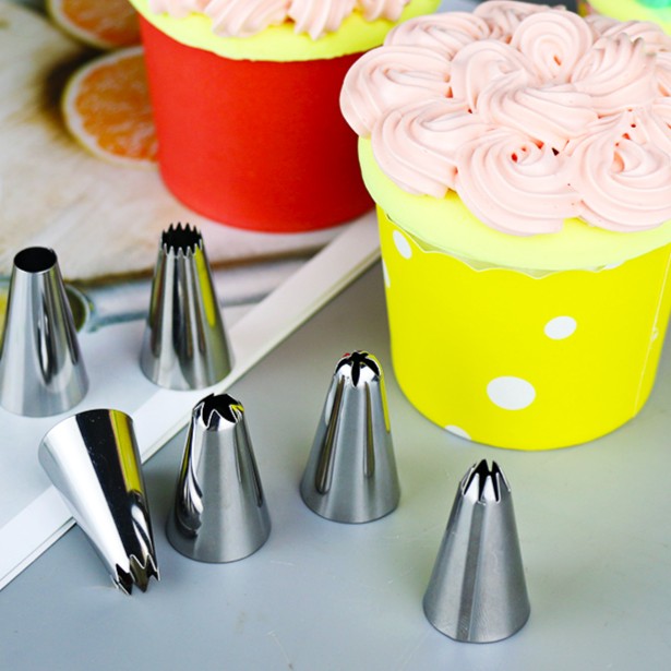 喜之焙 裱花嘴套装diy家用花型裱花工具宝宝辅食溶豆不锈钢花嘴