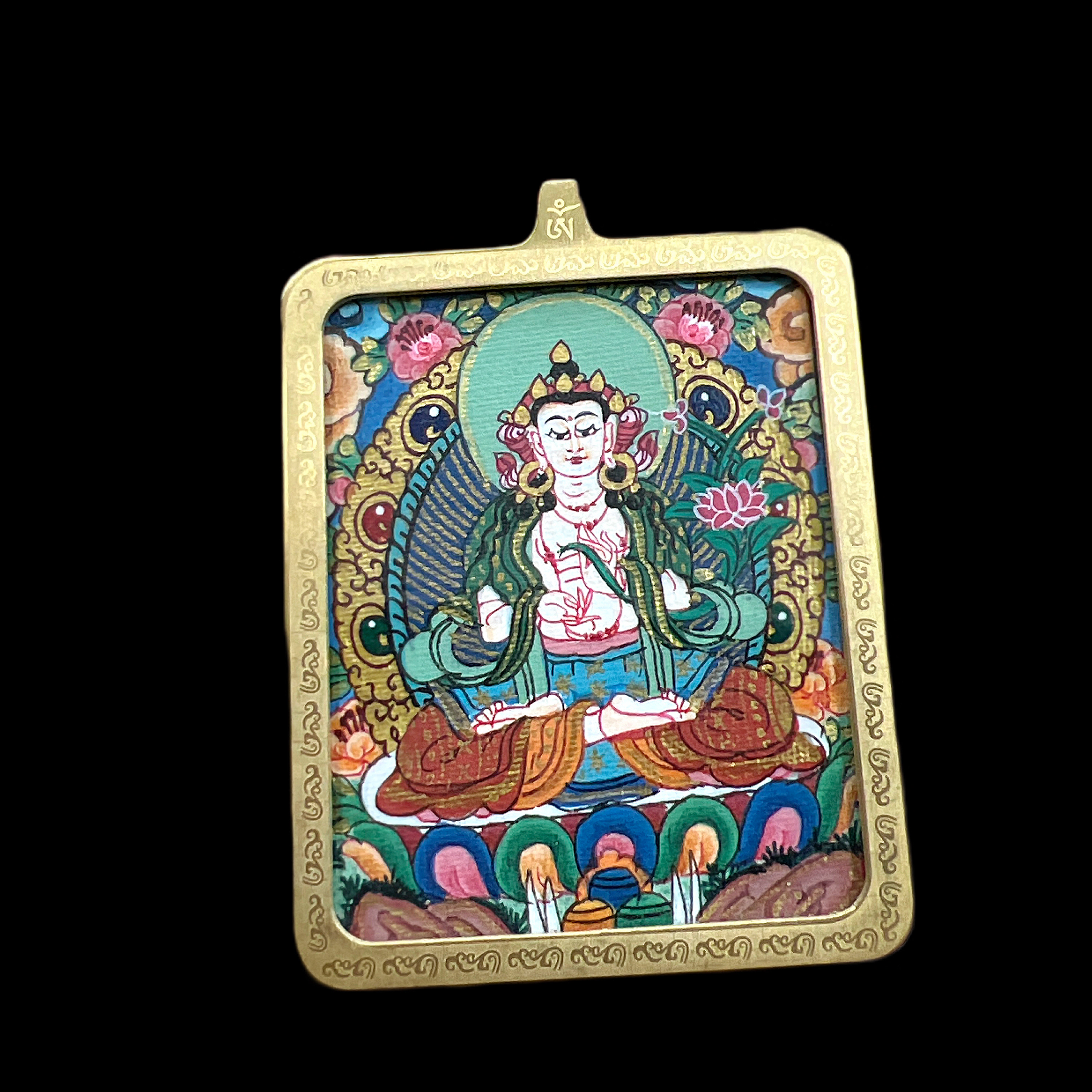 F285唐卡吊坠大势至孤品