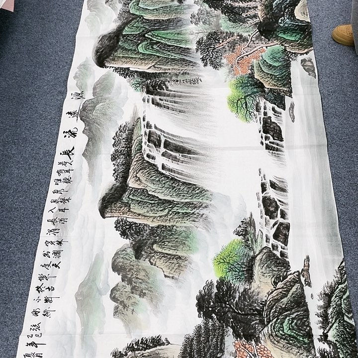 国画纯手绘国画作品八尺