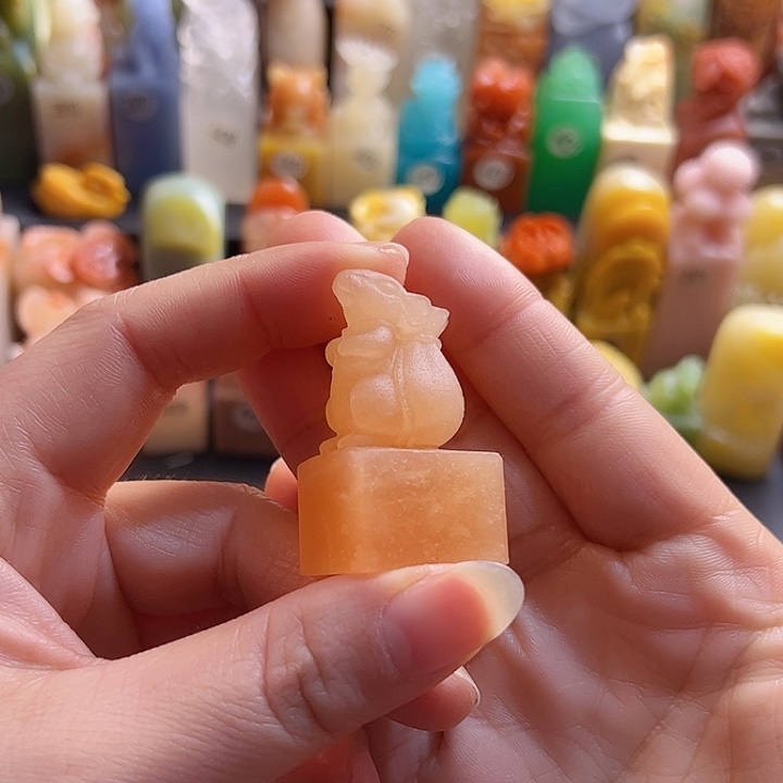 昌化石印石手工定制2厘米，老鼠，包刻字