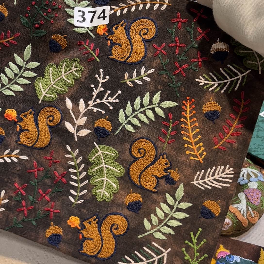 蔷***开刺子绣茶席美美价