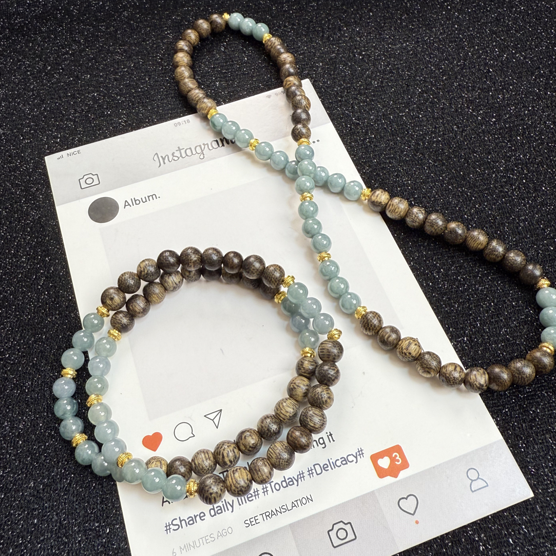 Y219木头蓝水翡翠