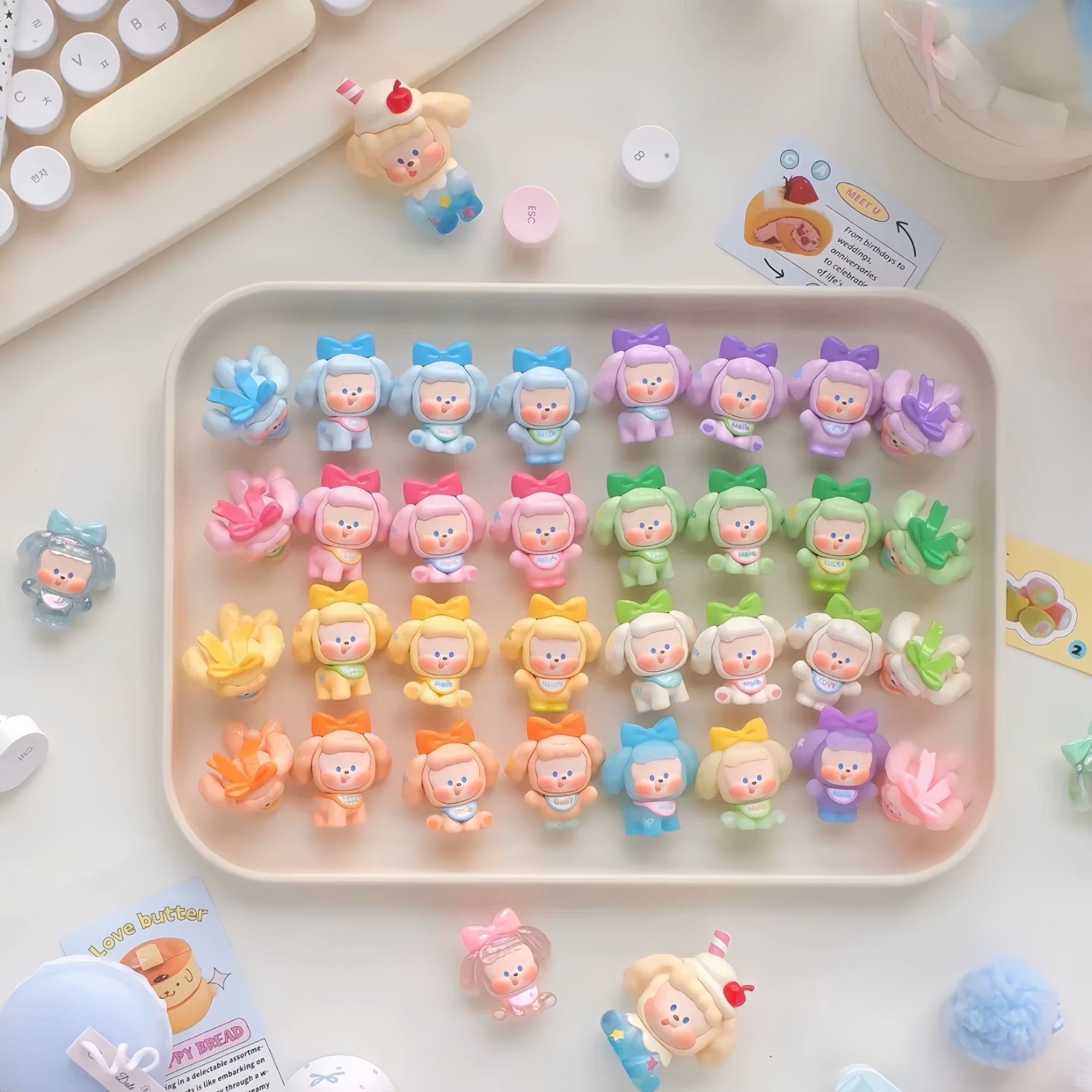 【拆盒】Naib奶鼻-Kisskiss系列潮玩盲盒萌粒手办