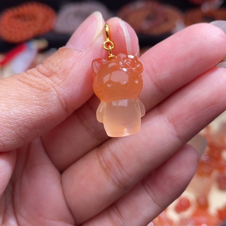 南红玛瑙kt猫未镶嵌428