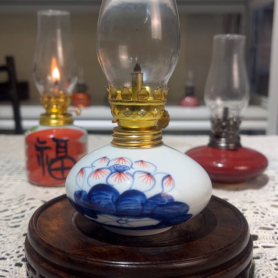 摆件景德镇陶瓷香薰灯