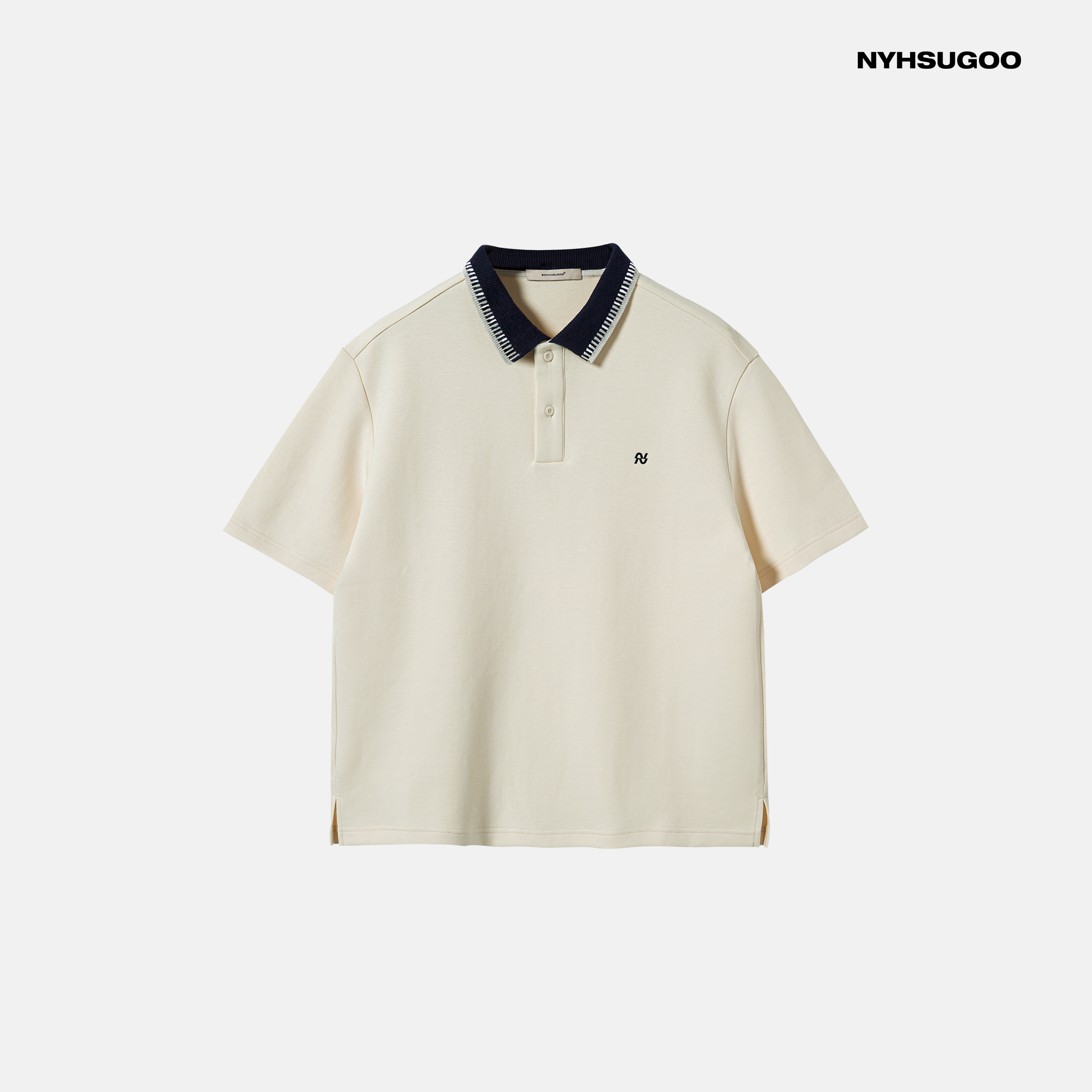 NYHSUGOO/南乙夏季POLO衫款重磅300G空气层面料3699男士撞色设计