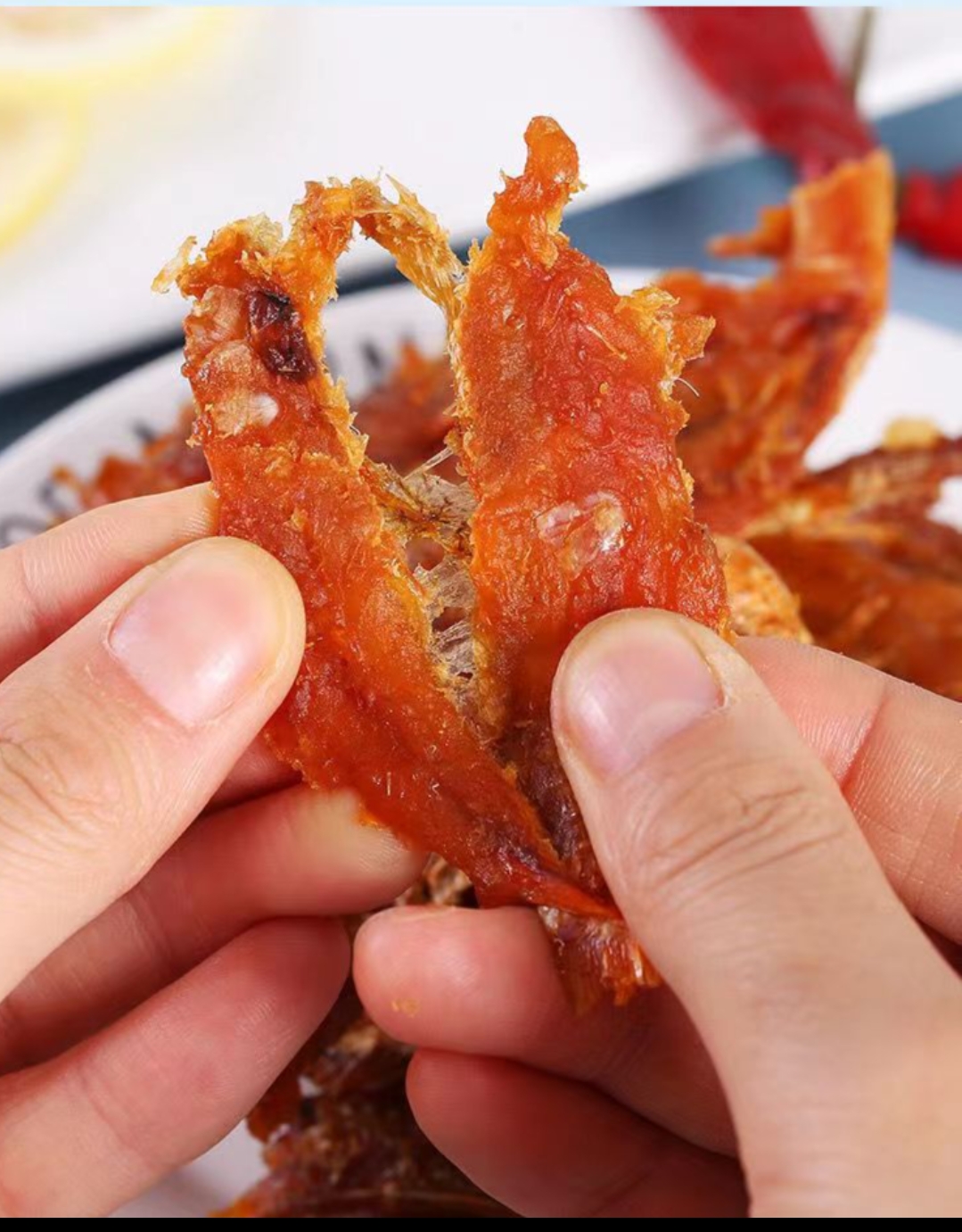 红娘鱼干香辣味原味开袋即食小零食南澳岛炸带鱼双月湾