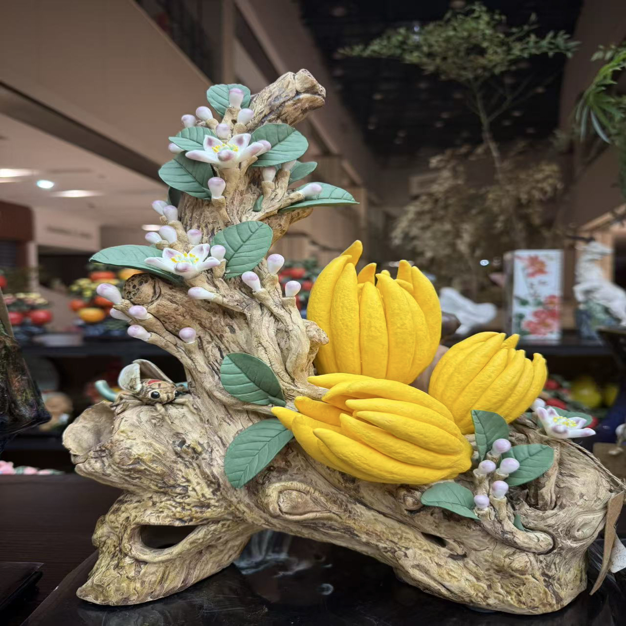 得心应手金佛手石湾公仔经典家居吉祥摆件纪念乔迁开业贺寿礼品