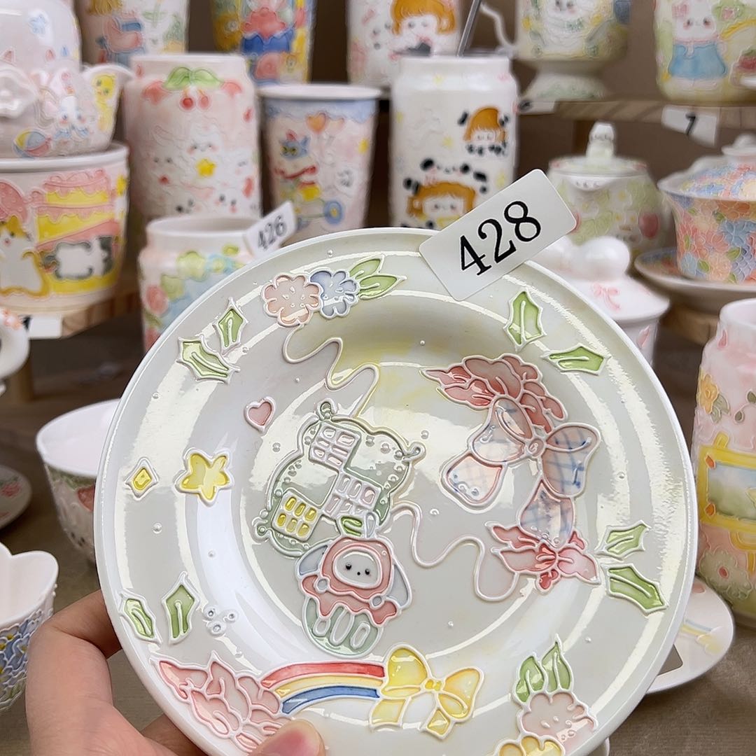 碟苹*景德镇陶瓷艺术428