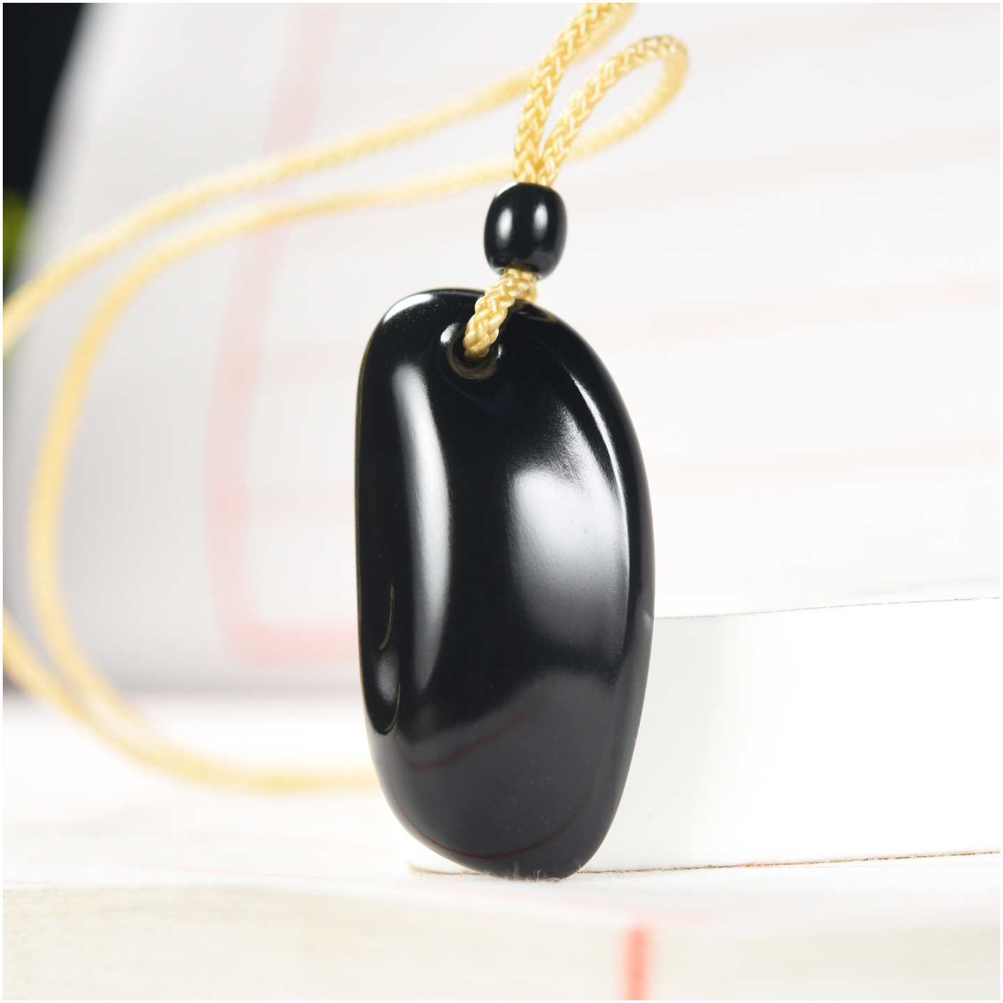 【随型14g】新疆和田玉黑青特色苏工吊坠挂件男女款